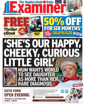 Cover of Huddersfield Daily Examiner
