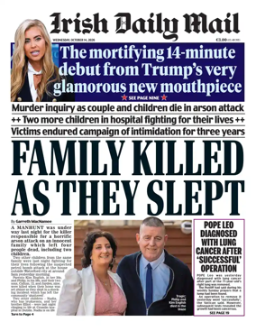 Cover of Irish Daily Mail
