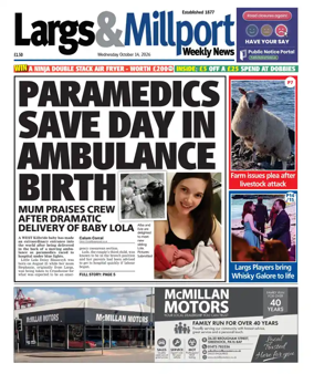 Cover of Largs & Millport Weekly News