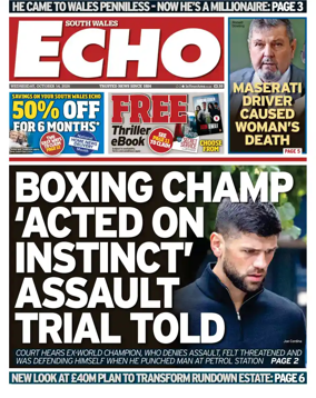 Cover of South Wales Echo