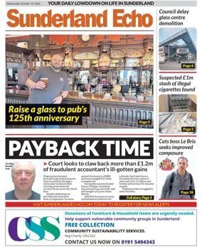 Cover of Sunderland Echo
