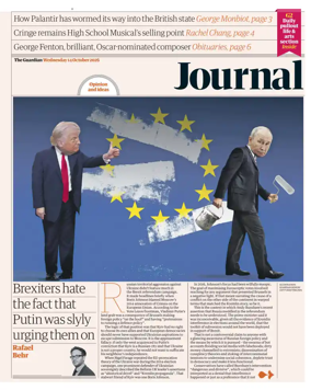 Cover of The Guardian e-paper Journal
