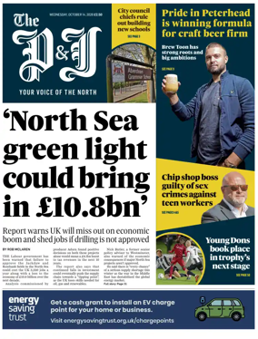 Cover of The Press and Journal (Aberdeen and Aberdeenshire)