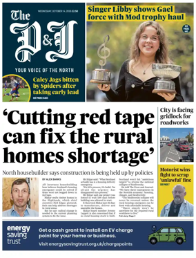 Cover of The Press and Journal (Inverness Highlands and Islands)