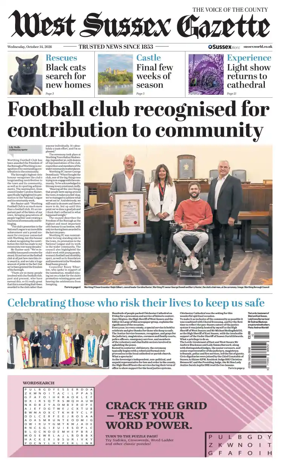 Cover of West Sussex Gazette