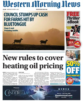 Cover of Western Morning News