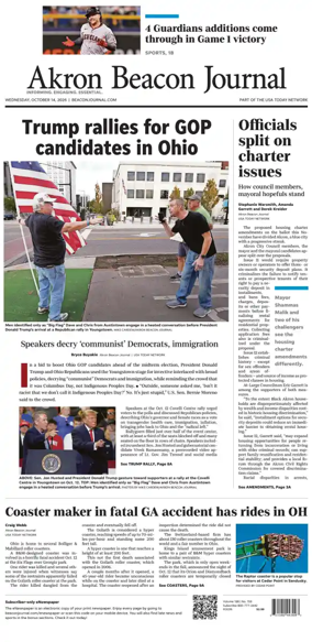 Cover of Akron Beacon Journal
