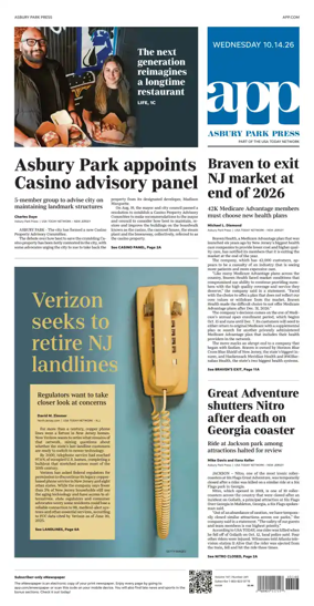 Cover of Asbury Park Press