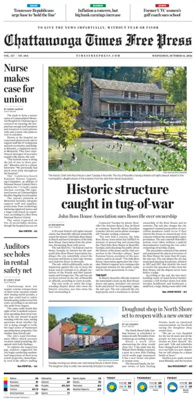 Cover of Chattanooga Times Free Press