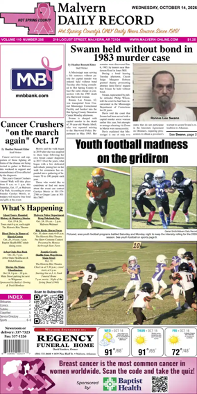 Cover of Malvern Daily Record