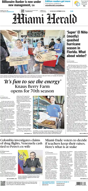 Cover of Miami Herald