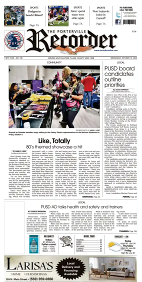 Cover of Porterville Recorder