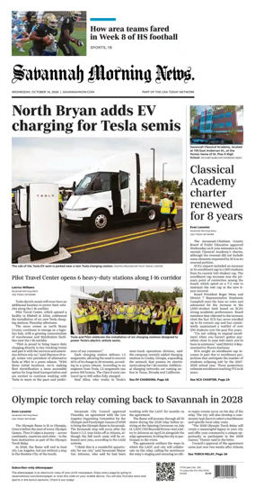 Cover of Savannah Morning News