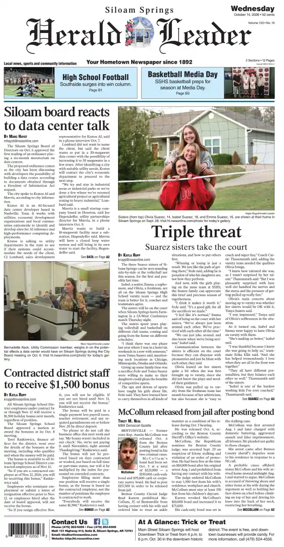 Cover of Siloam Springs Herald Leader