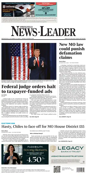 Cover of Springfield News-Leader