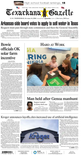 Cover of Texarkana Gazette