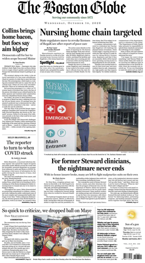 Cover of The Boston Globe