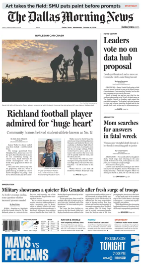 Cover of The Dallas Morning News