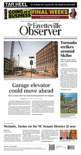 Cover of The Fayetteville Observer