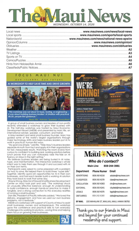 Cover of The Maui News