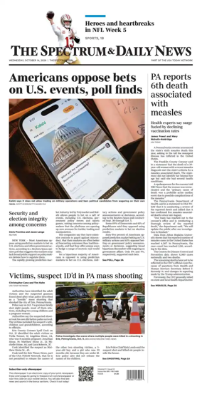 Cover of The Spectrum & Daily News