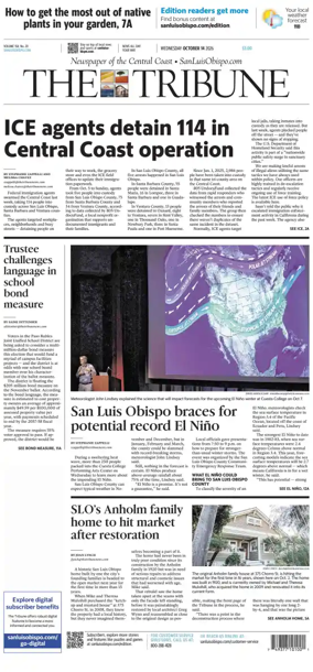 Cover of The Tribune (SLO)