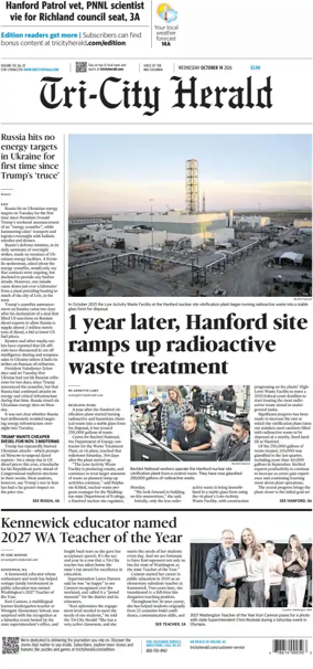 Cover of Tri-City Herald