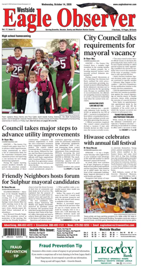 Cover of Westside Eagle-Observer