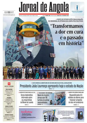 Cover of Jornal de Angola