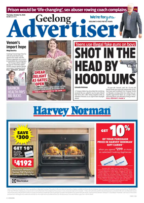 Cover of Geelong Advertiser