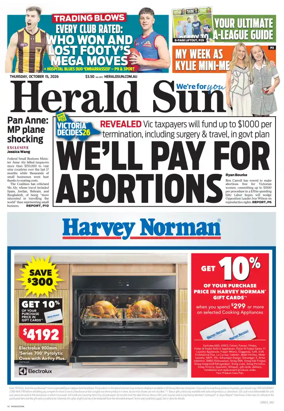 Cover of Herald Sun