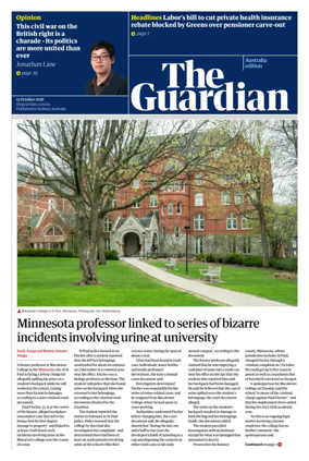 Cover of The Guardian Australia