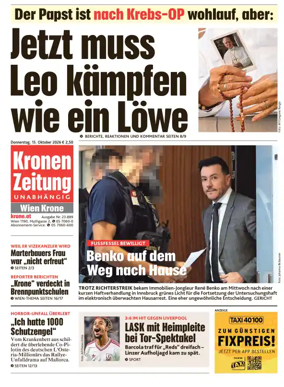 Cover of Kronen Zeitung