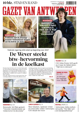 Cover of Gazet van Antwerpen Stad en Rand