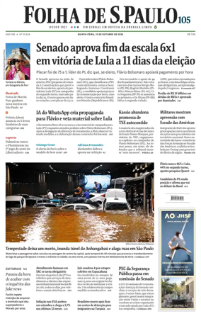 Cover of Folha de S.Paulo