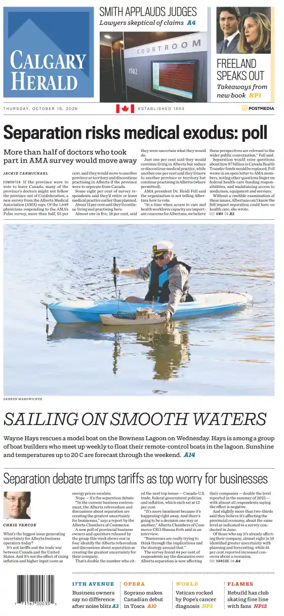 Cover of Calgary Herald