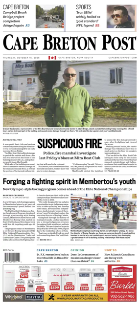 Cover of Cape Breton Post