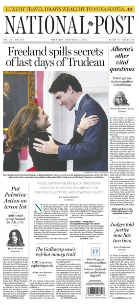 Cover of National Post - (National Edition)
