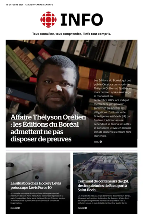 Cover of Radio-Canada Info