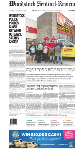 Cover of Sentinel-Review (Woodstock)
