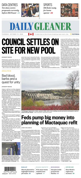 Cover of The Daily Gleaner
