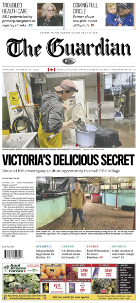 Cover of The Guardian (Charlottetown)