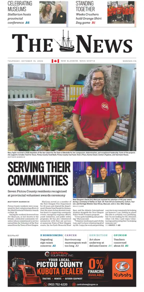 Cover of The News (New Glasgow)
