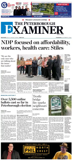 Cover of The Peterborough Examiner
