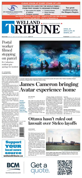 Cover of The Welland Tribune