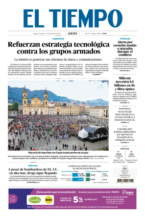 Cover of El Tiempo (Bogota)