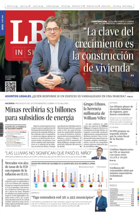 Cover of La Republica (Colombia)