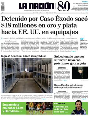 Cover of La Nacion (Costa Rica)