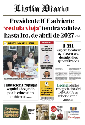 Cover of Listin Diario
