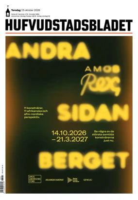 Cover of Hufvudstadsbladet
